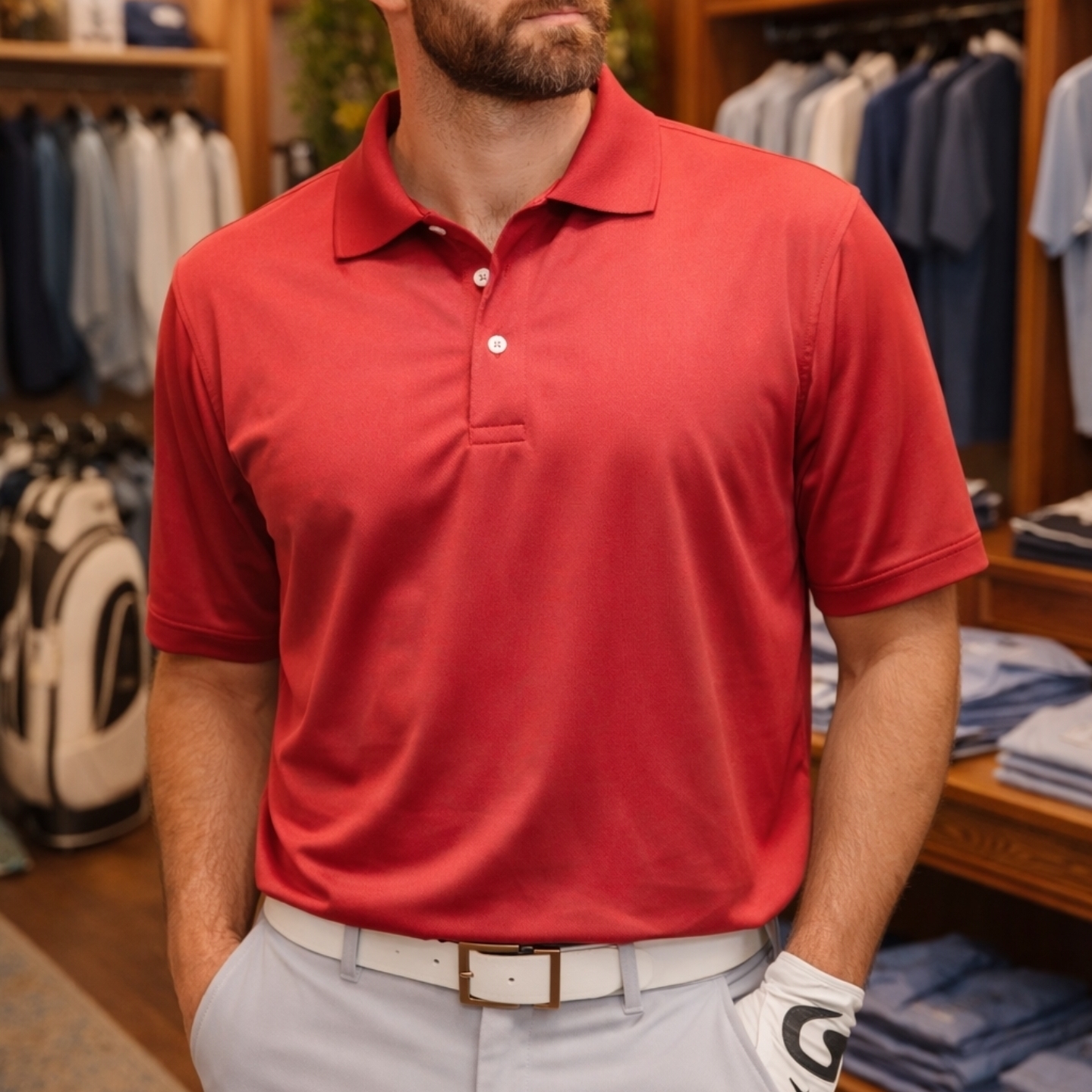 Izod Red Polo Shirt For Men